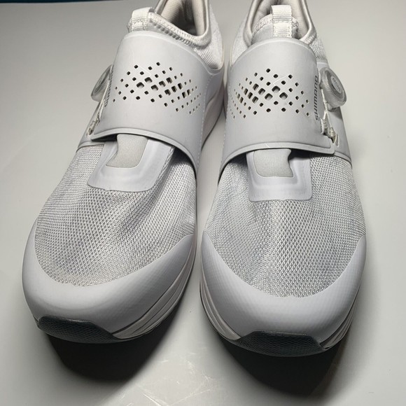 Shimano White Cycling Spinning Shoes IC3 SH-IC300W Woman EU Size 44 US 11.2 - Picture 12 of 13
